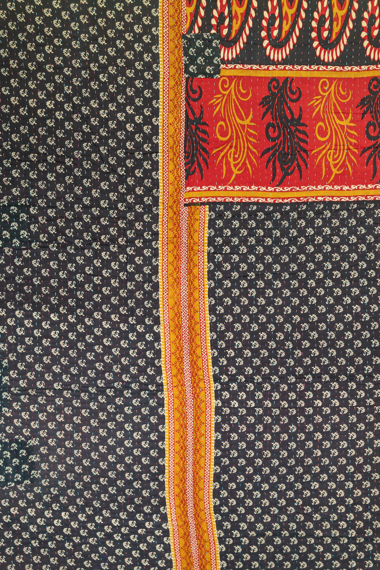 Poppy Large Kantha Throw