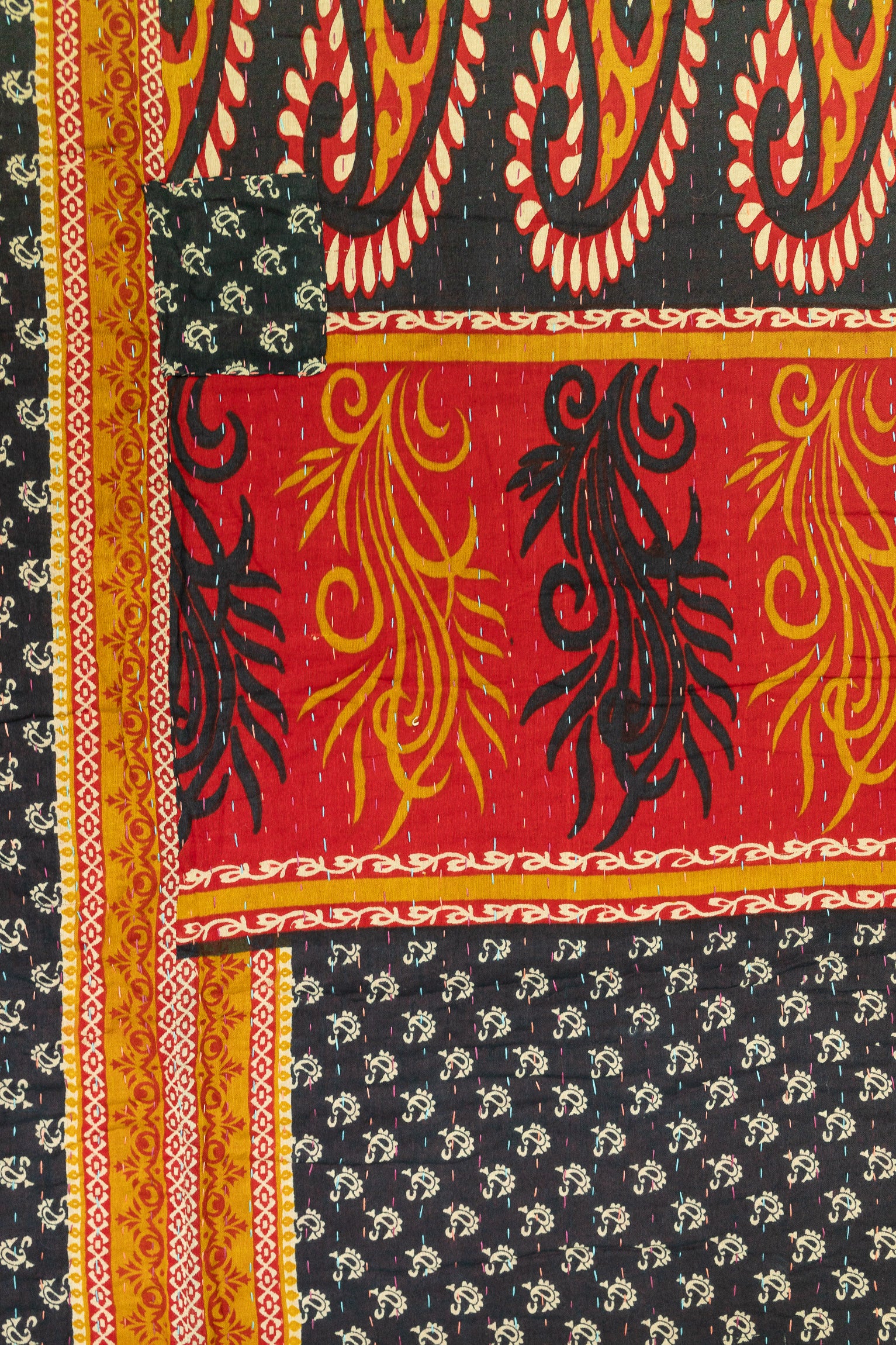 Poppy Large Kantha Throw
