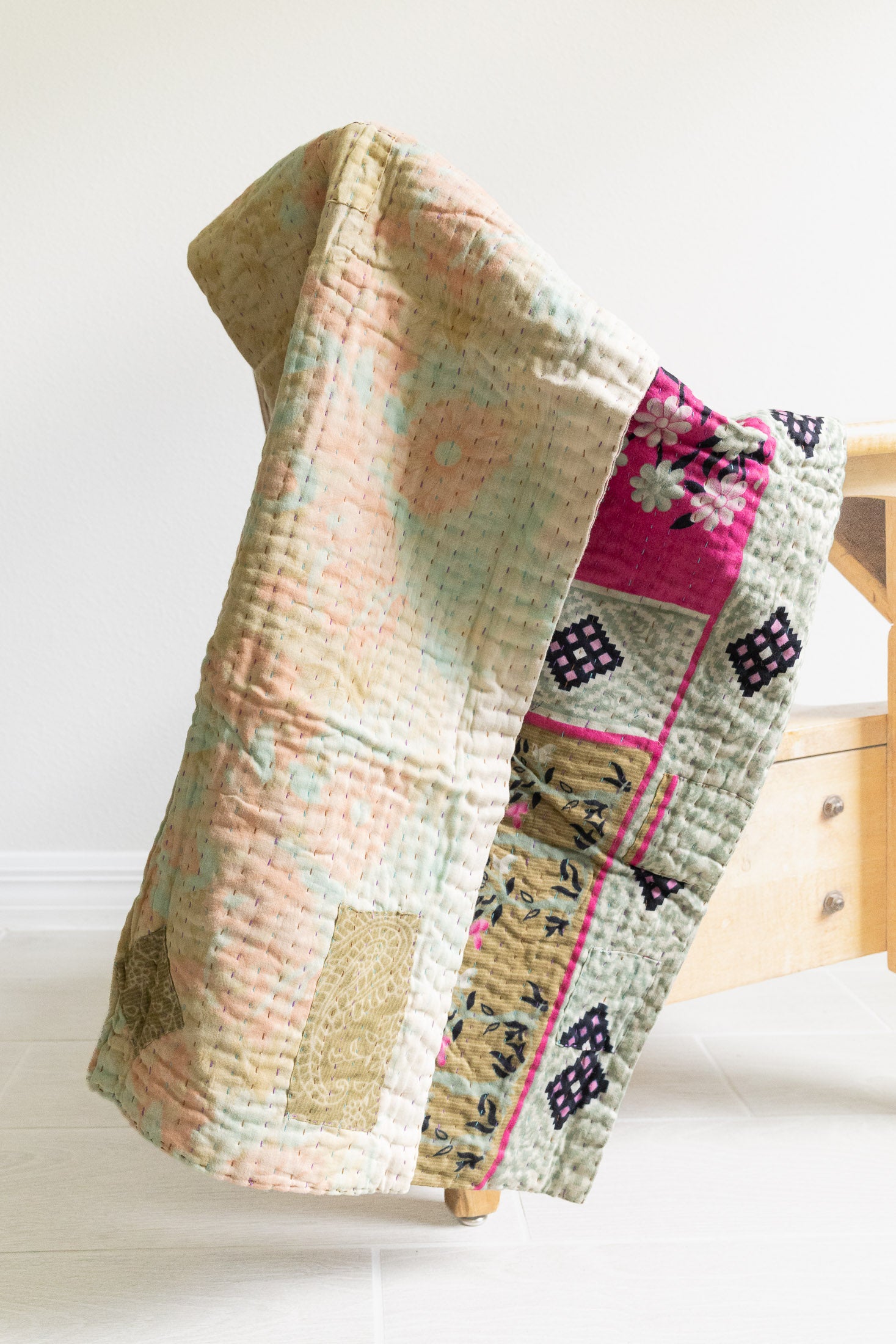 Precious No. 1 Mini Kantha Blanket