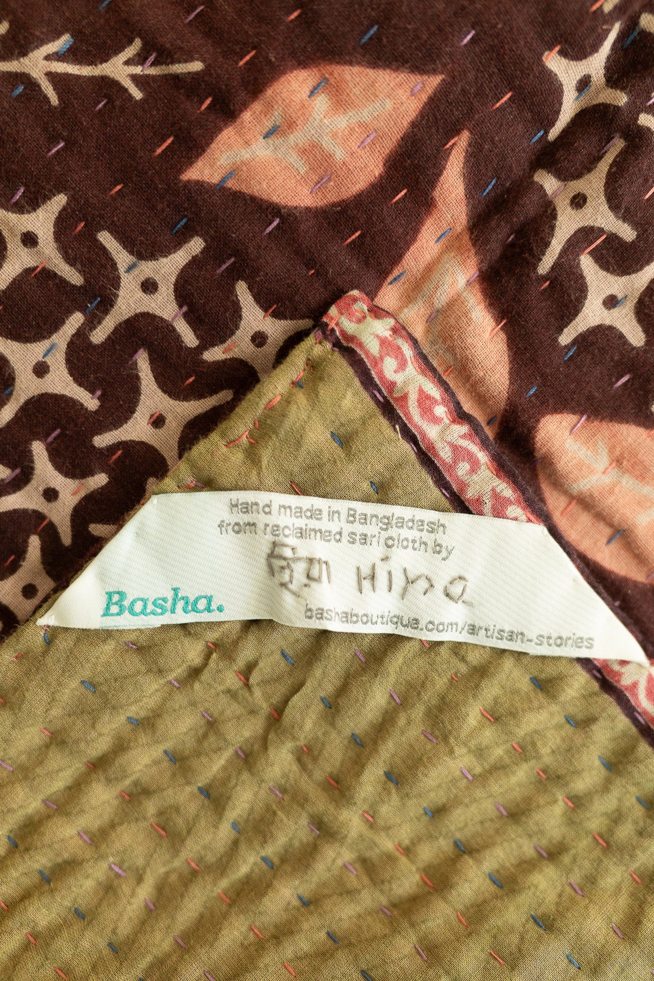 Precious No. 4 Kantha Baby Blanket