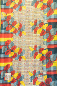 Pristine Kantha Throw Blanket