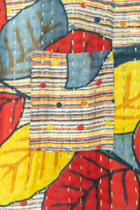 Pristine Kantha Throw Blanket