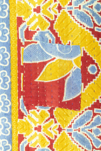 Pristine Kantha Throw Blanket