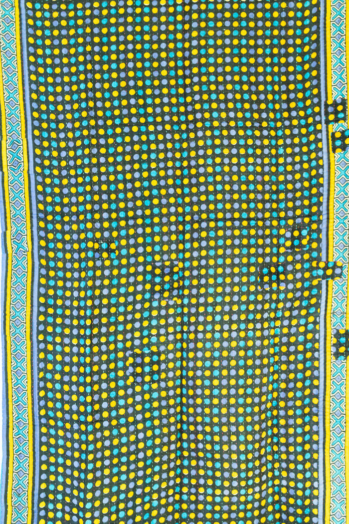 Kantha Throw Bed Quilt