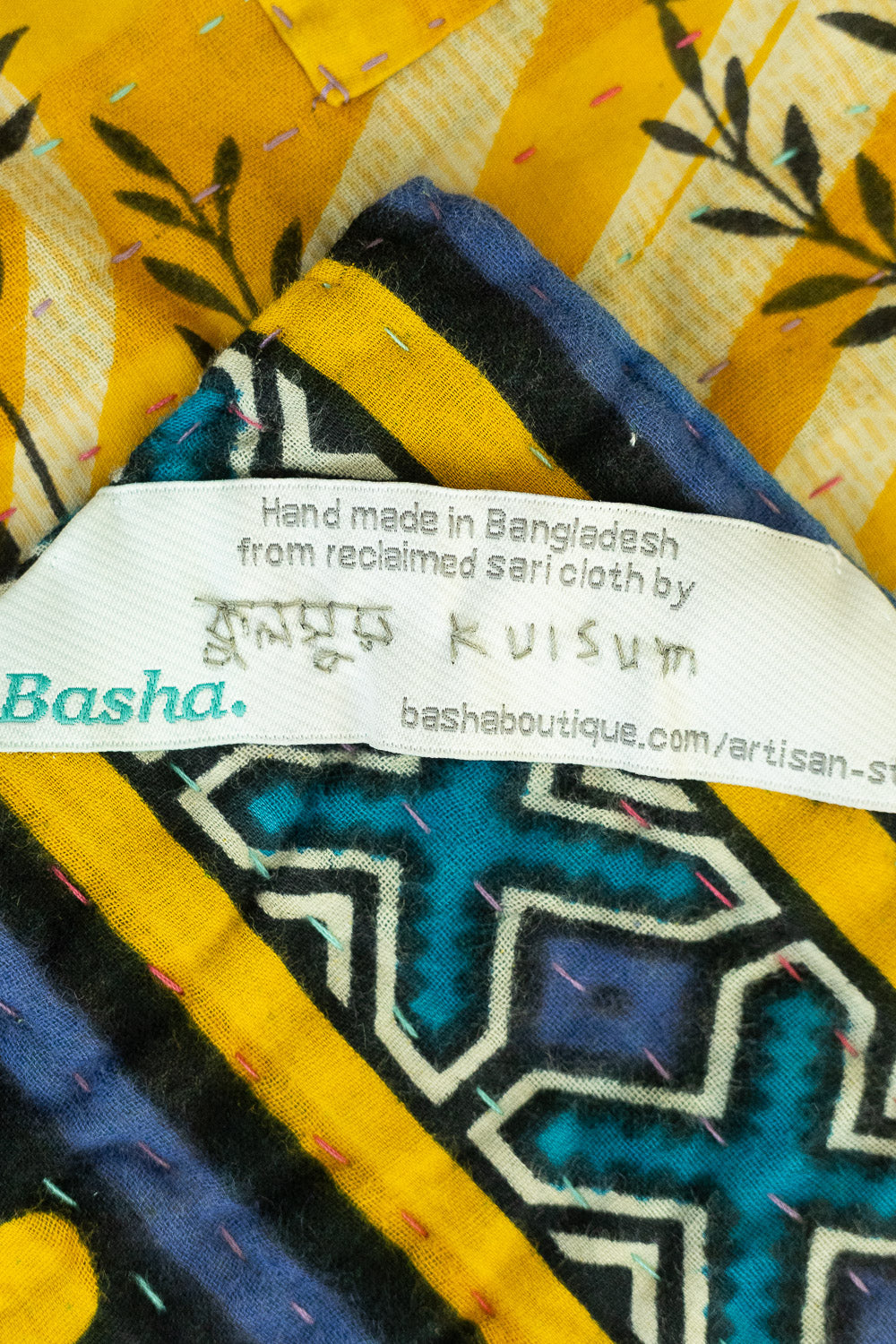 Purpose Kantha Throw