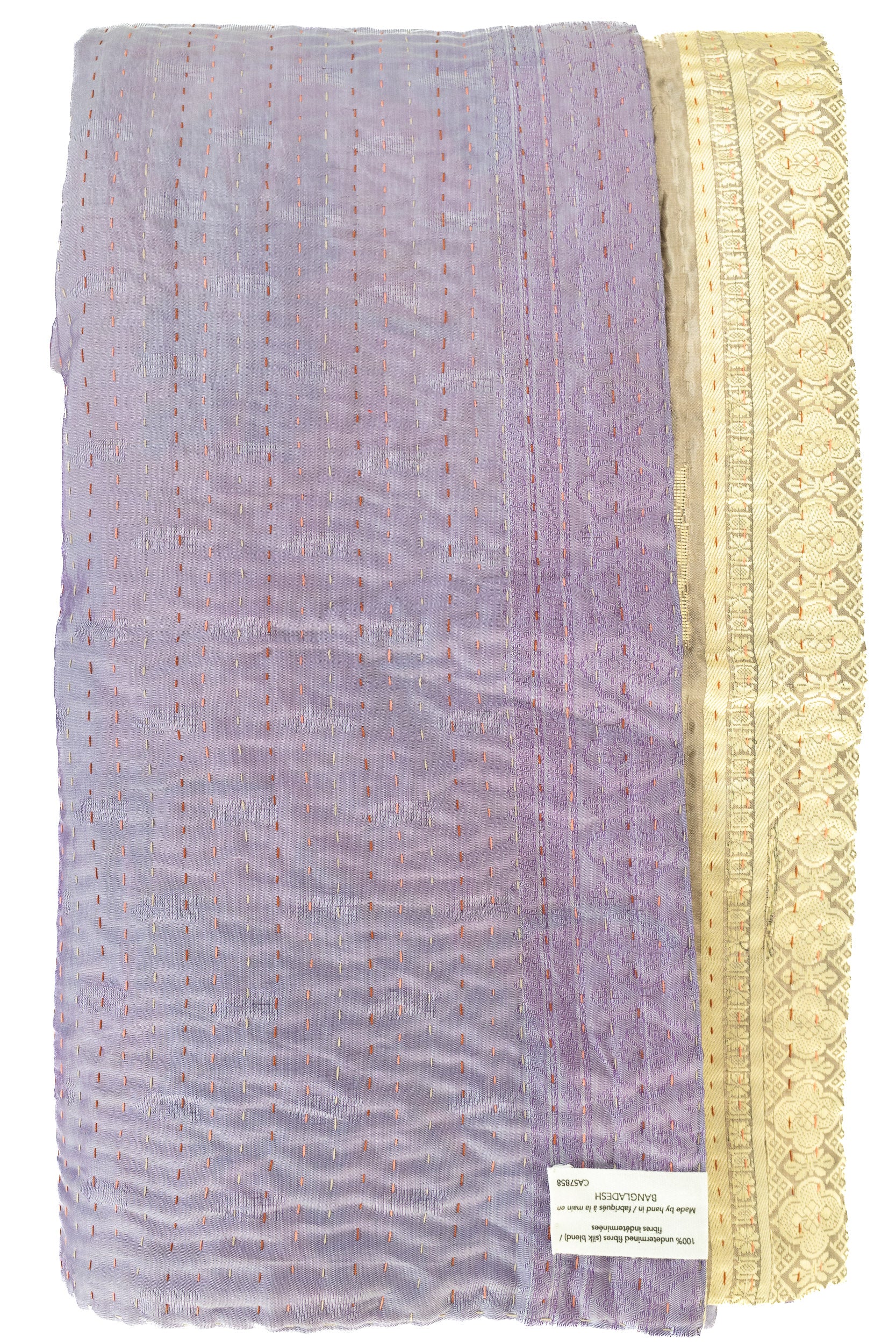 Kantha Silk Throw Blanket