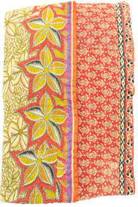 Kantha Large Throw Blanket