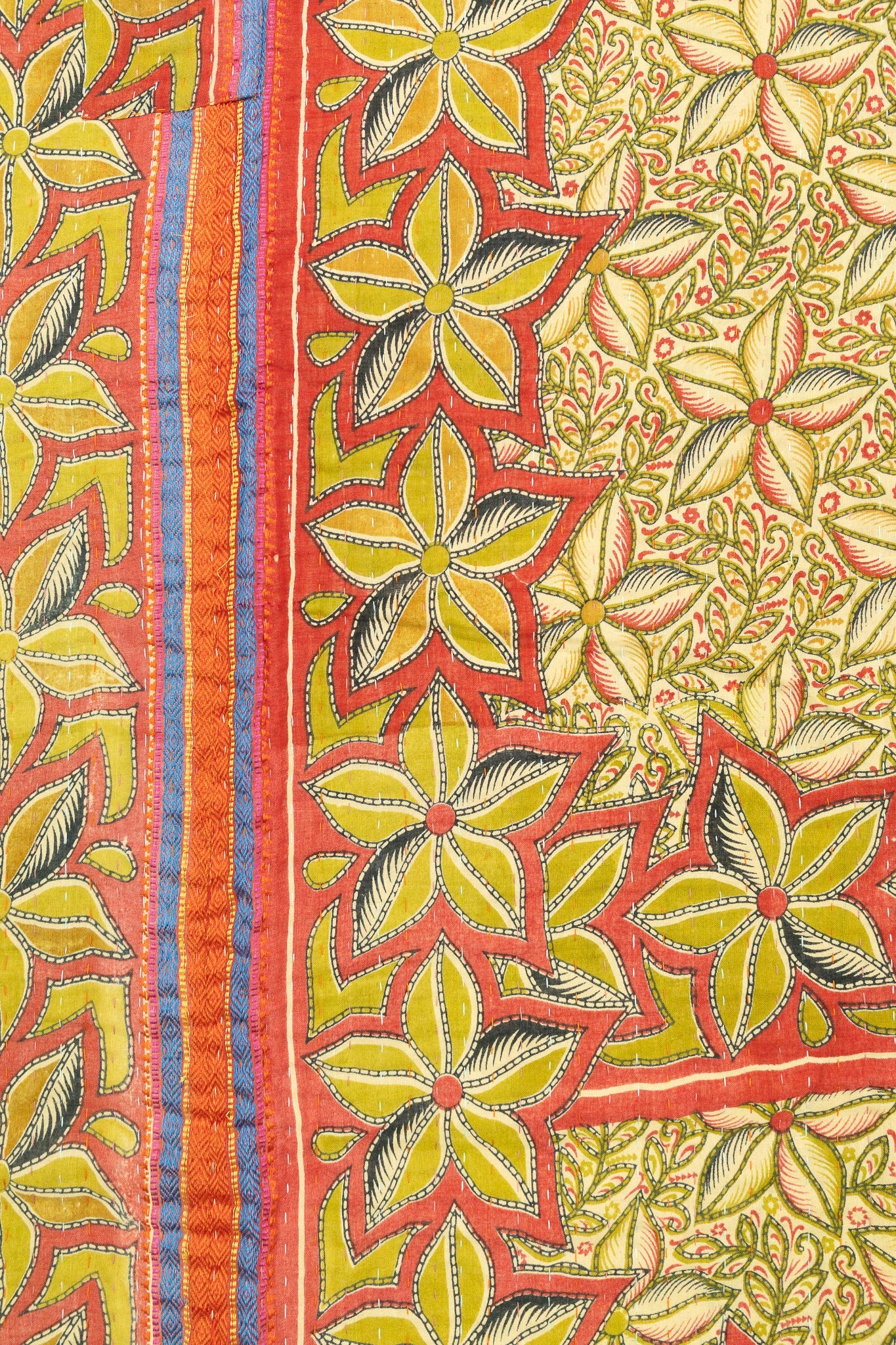 Radiant Large Kantha Throw