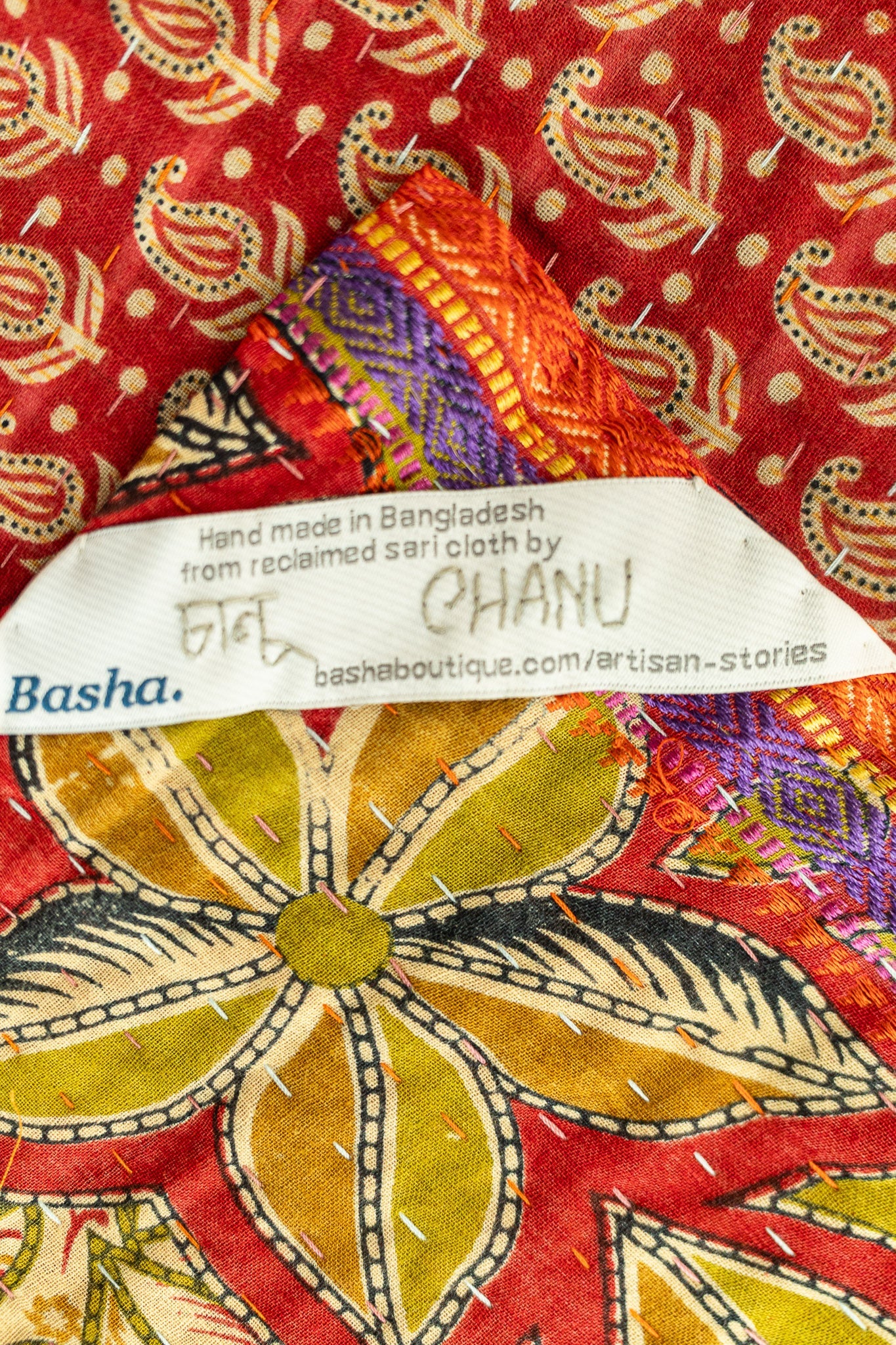 Radiant Large Kantha Throw