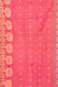 Rare Silk Blend Kantha Throw Blanket