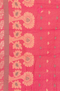 Rare Silk Blend Kantha Throw Blanket