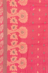 Rare Silk Blend Kantha Throw Blanket