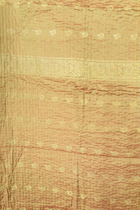 Rare Silk Blend Kantha Throw Blanket