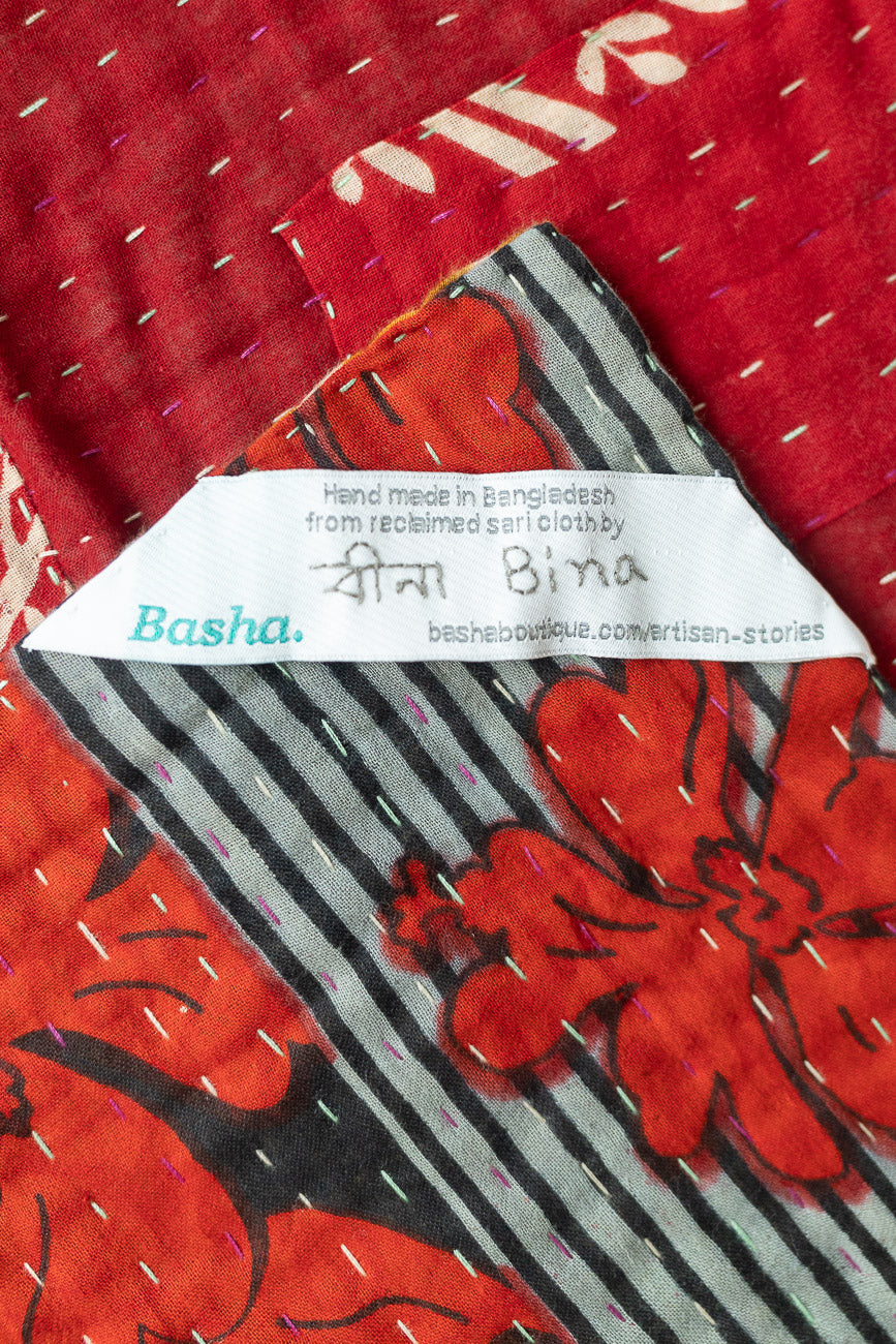 Reclaim Kantha Throw