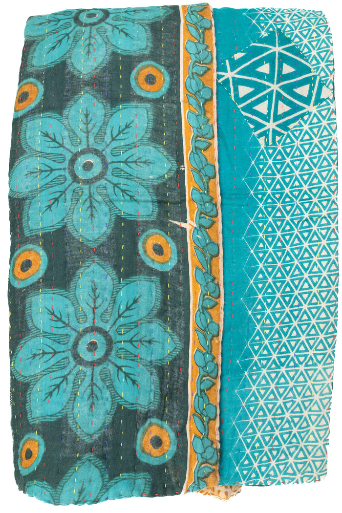 Redemptive Kantha Throw Blanket