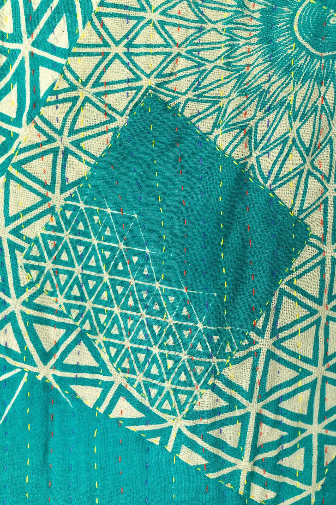 Redemptive Kantha Throw Blanket