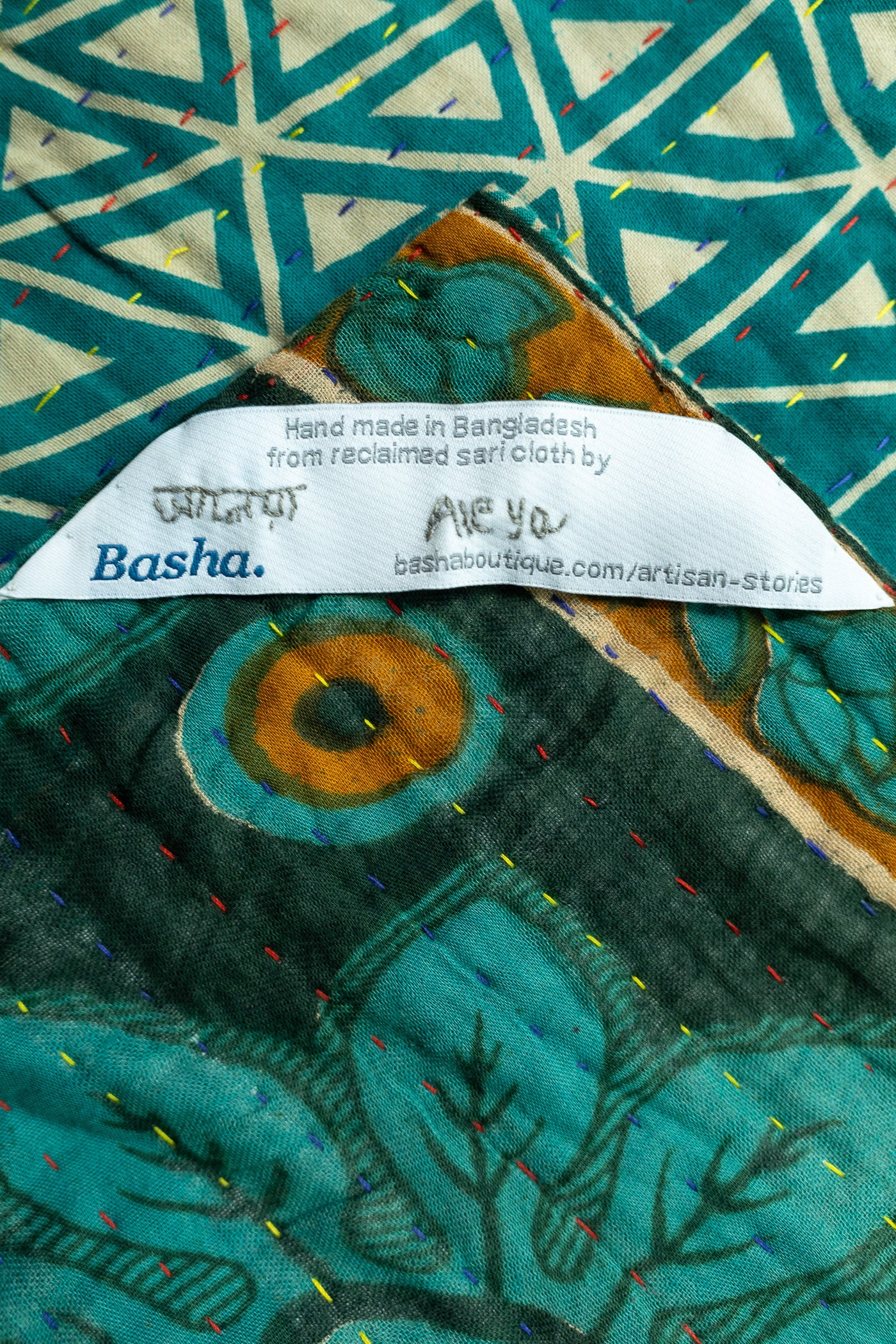 Redemptive Kantha Throw Blanket