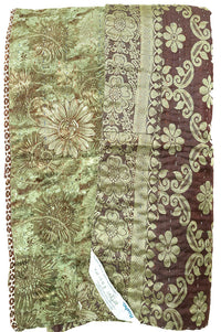 Kantha Silk Throw Blanket