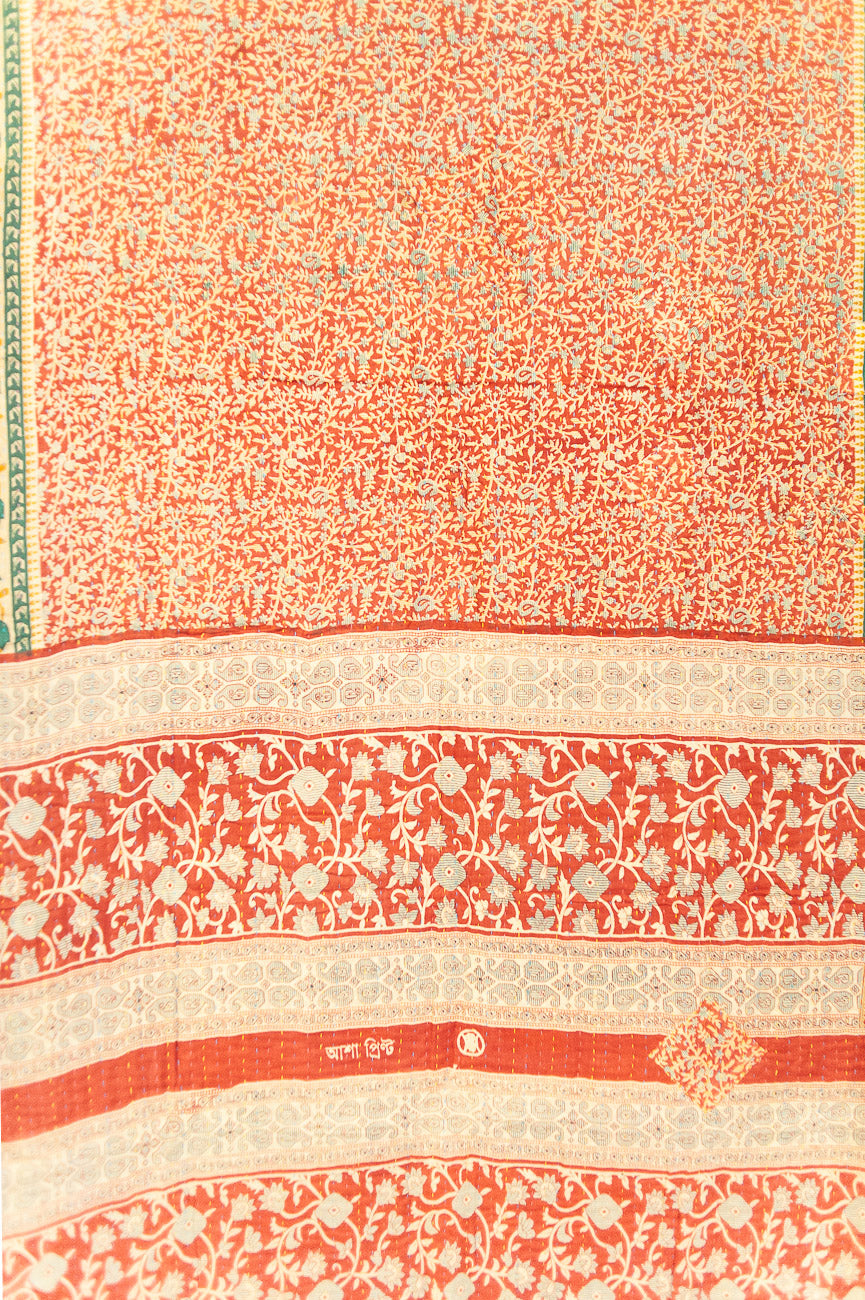 Rejoice Kantha Christmas Throw