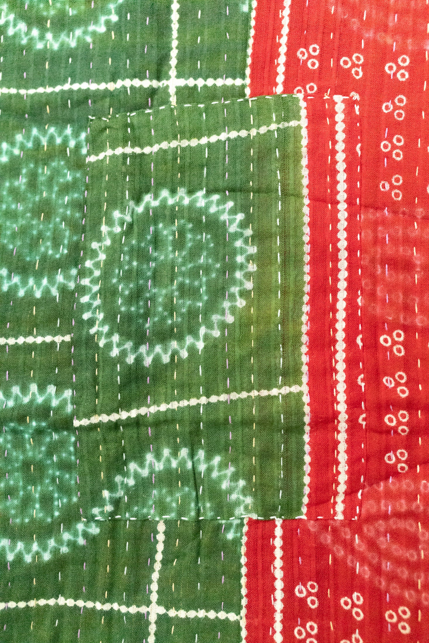 Rejoice Holiday Kantha Blanket