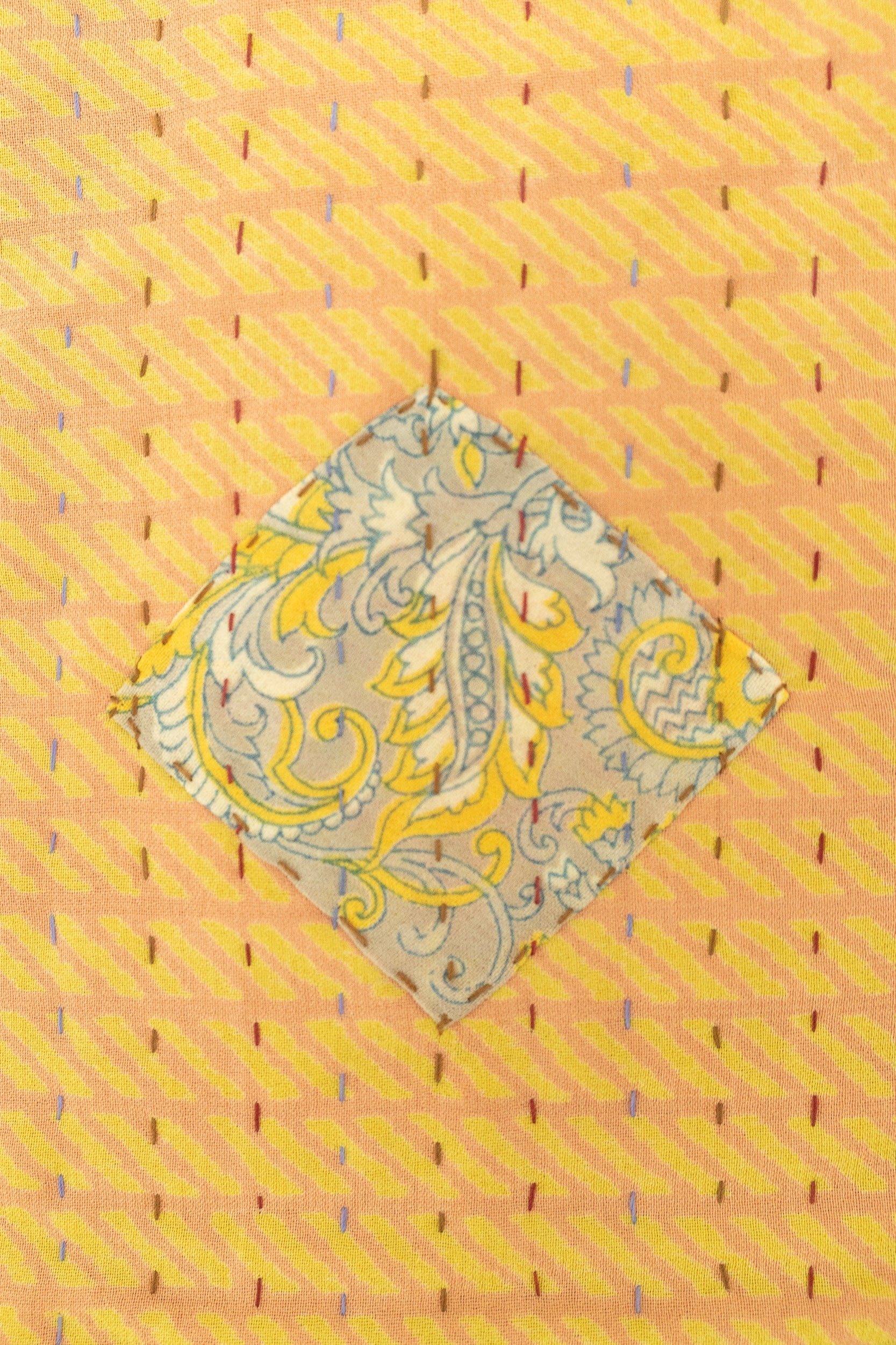 Renewed Silk Blend Kantha Throw