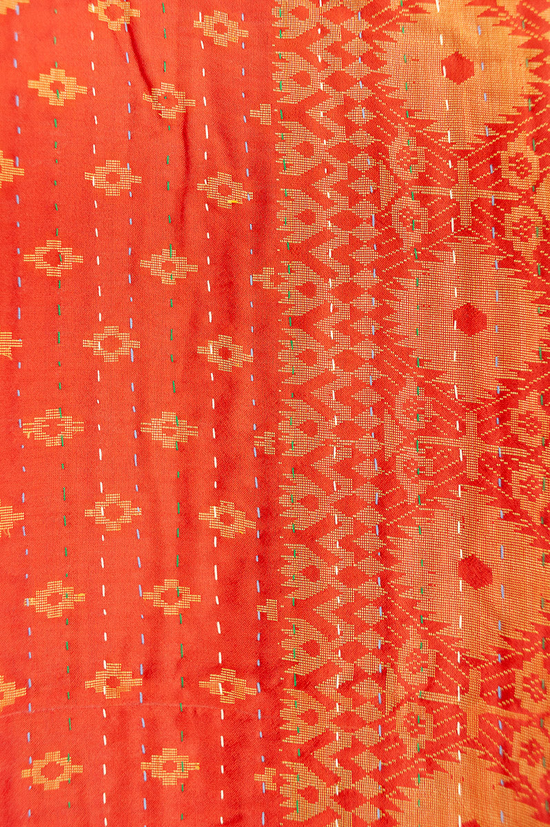 Renewed Silk Blend Kantha Throw