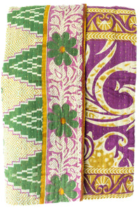 Kantha Throw Bed Quilt
