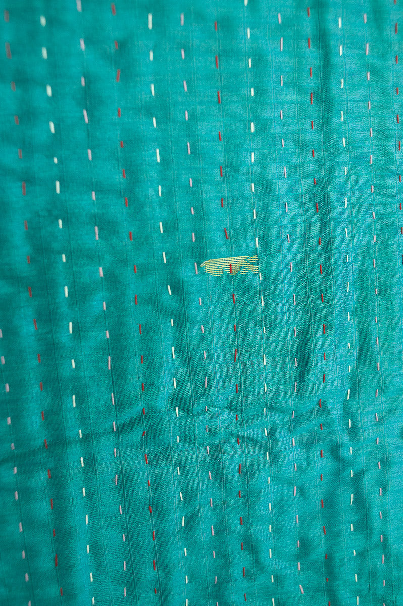 Rest Silk Blend Kantha Throw