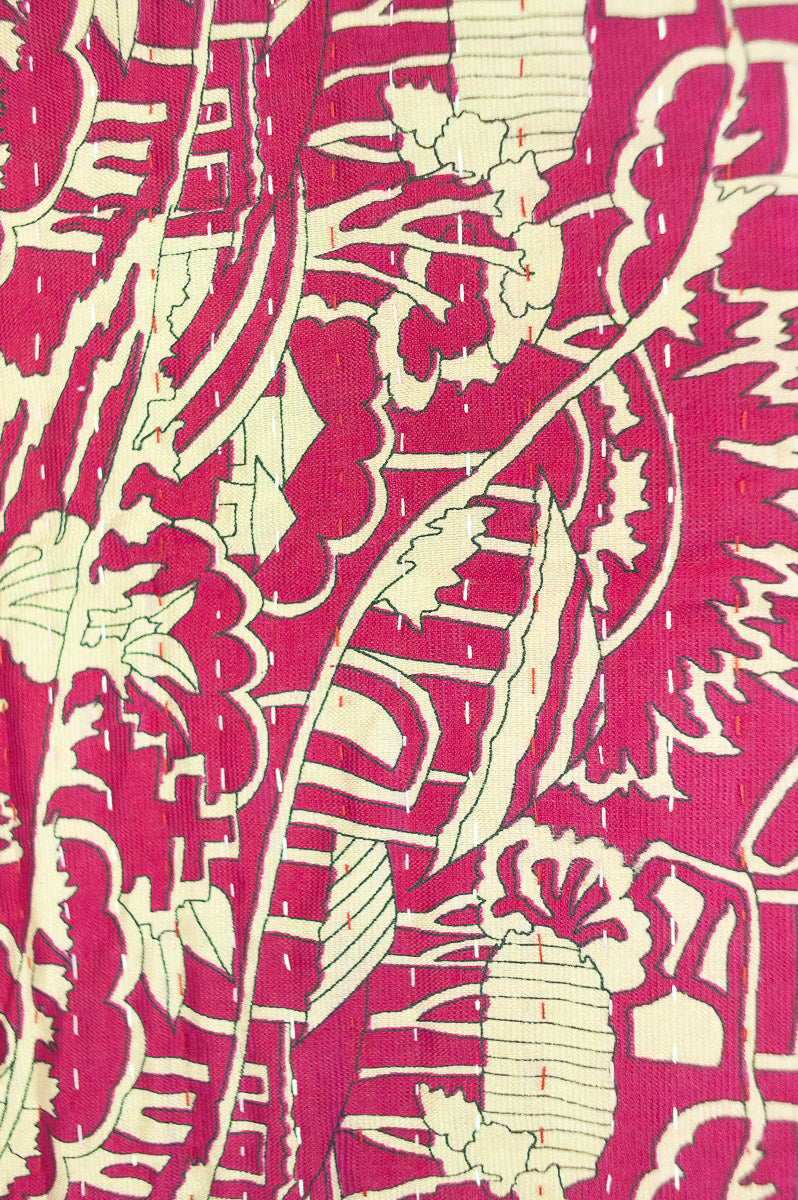 Rest Silk Blend Kantha Throw