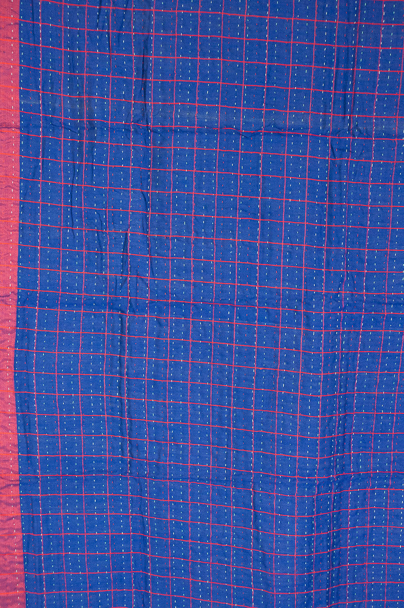 Reverent Silk Blend Kantha Throw