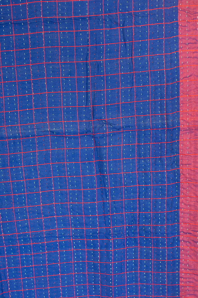 Reverent Silk Blend Kantha Throw