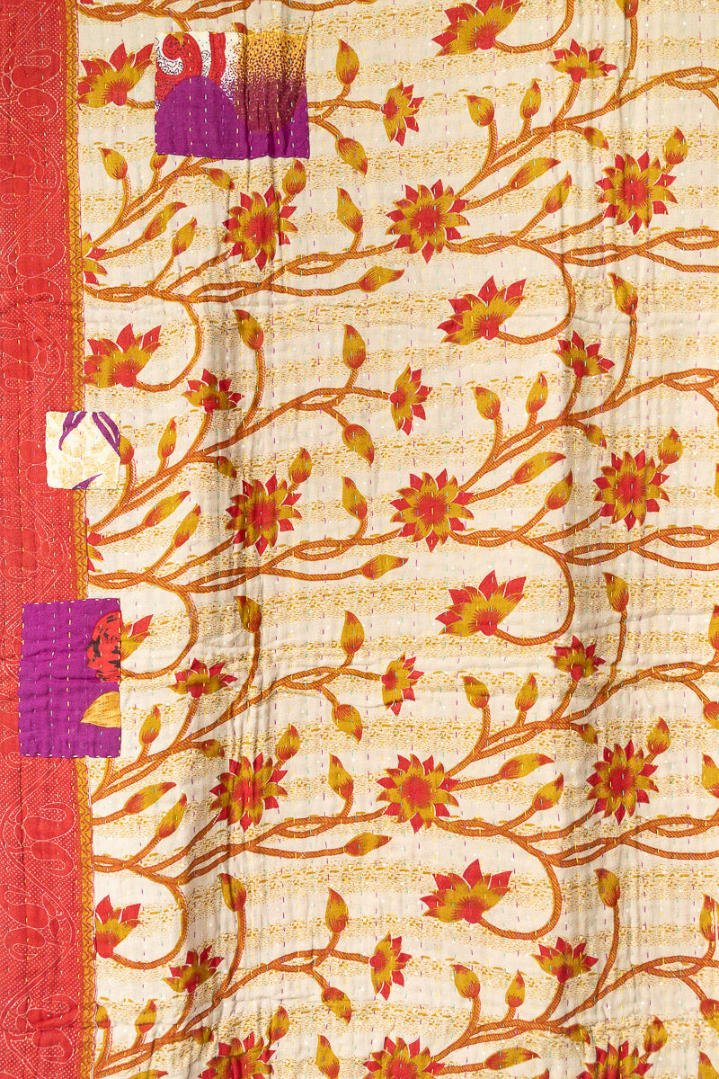 Romantic Kantha Throw