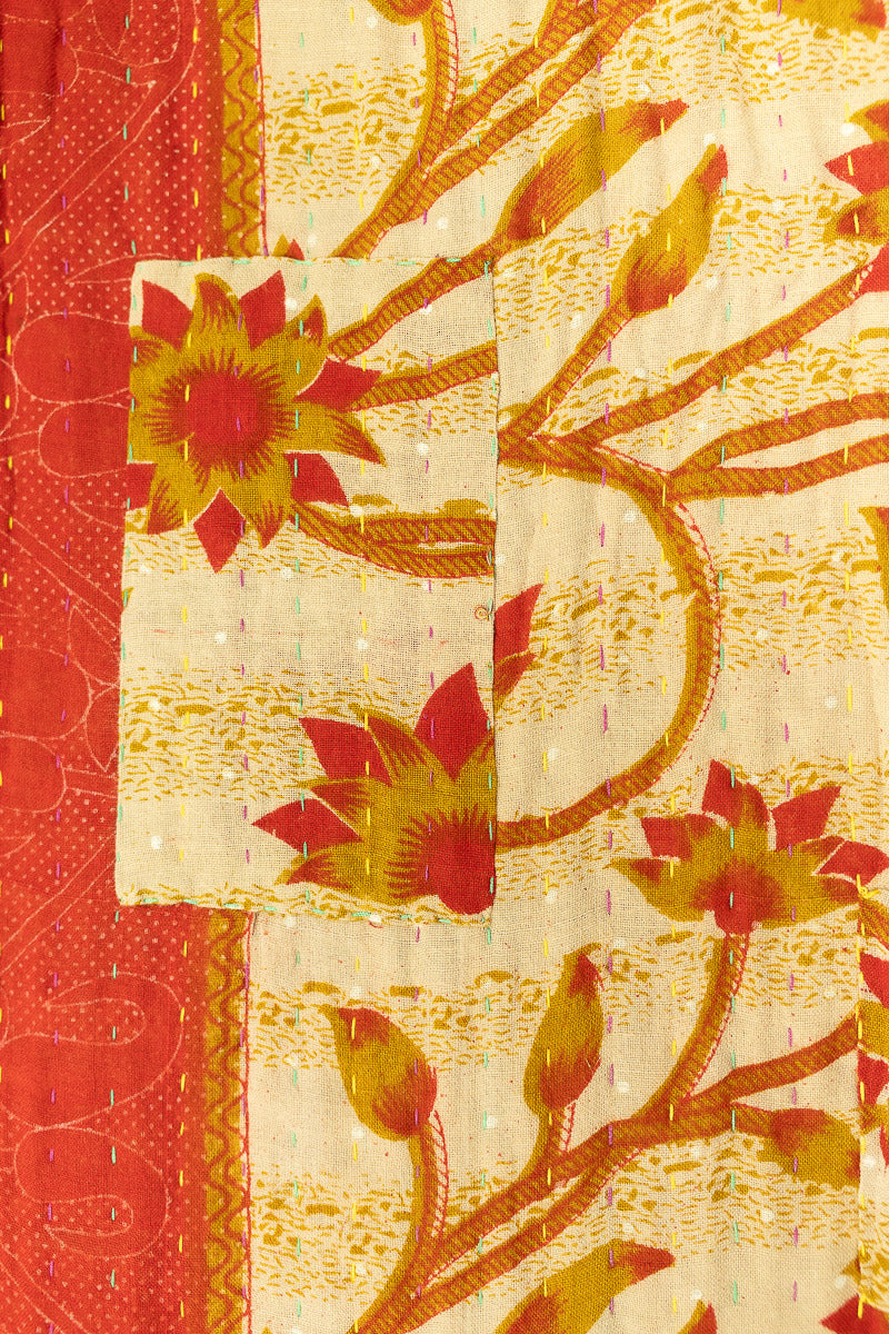 Romantic Kantha Throw