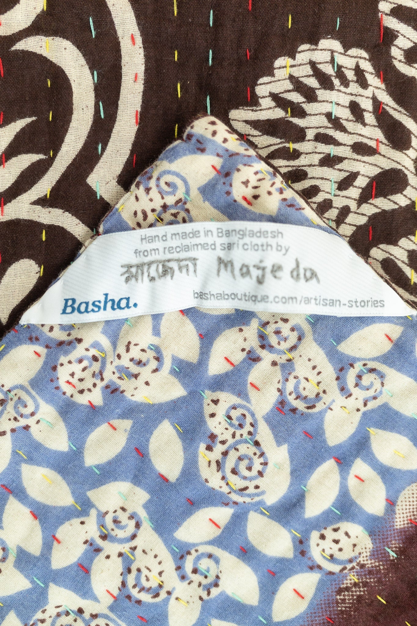 Rooted Large Kantha Throw