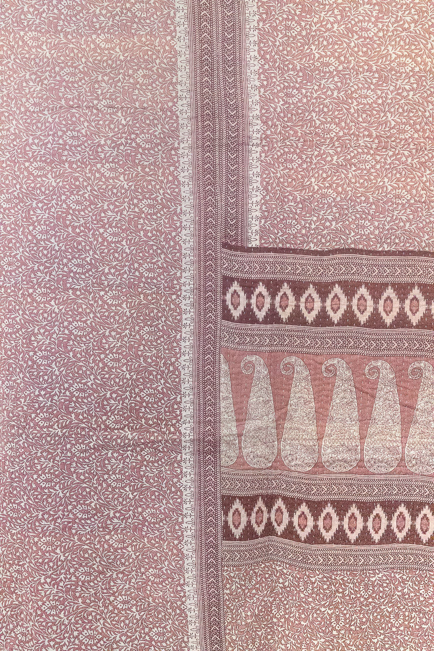 Rose Large Kantha Throw