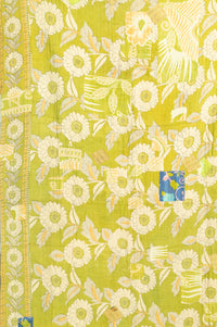 Sage Kantha Throw Blanket