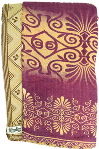 Kantha Large Throw Blanket