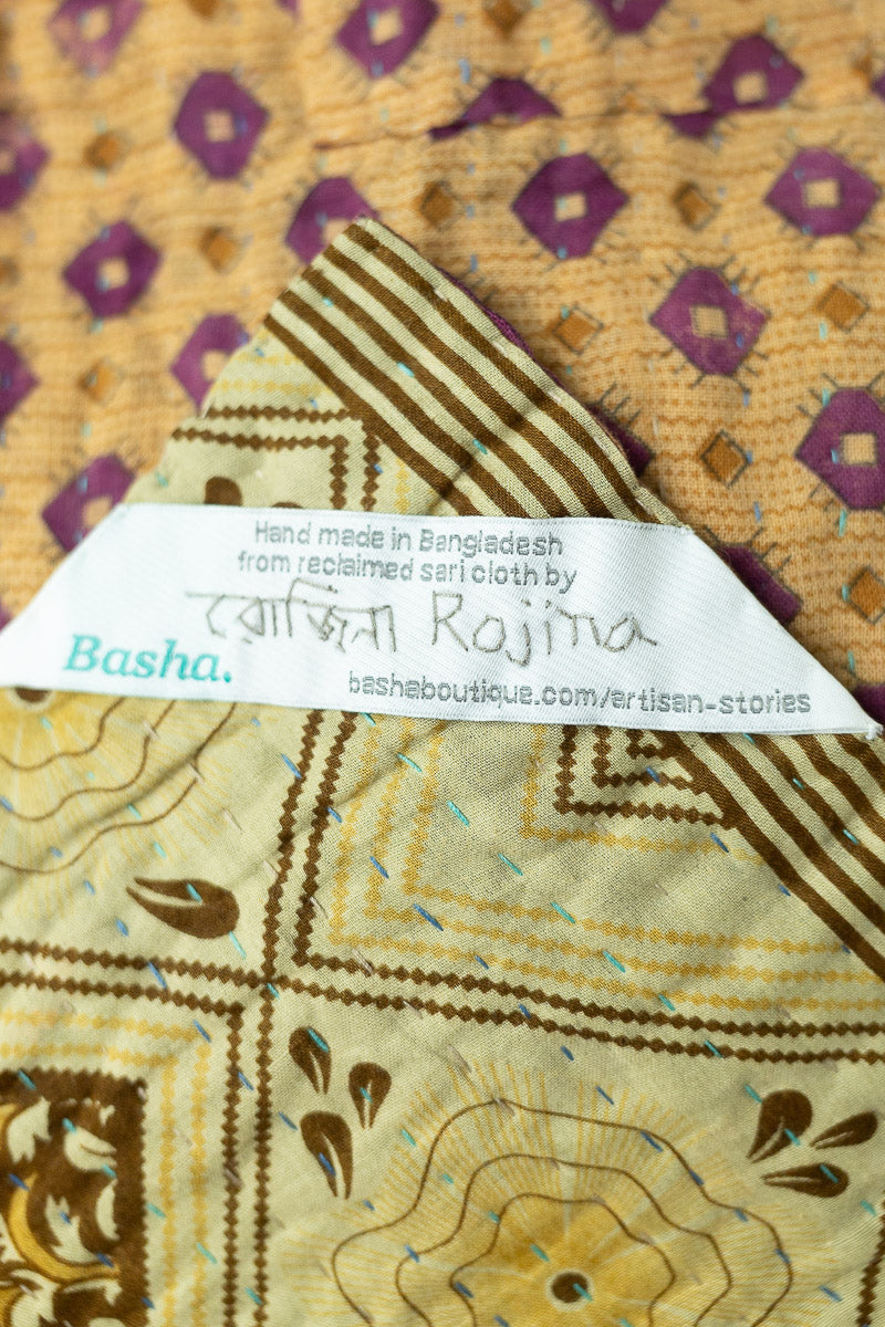 Stillness Large Kantha Throw