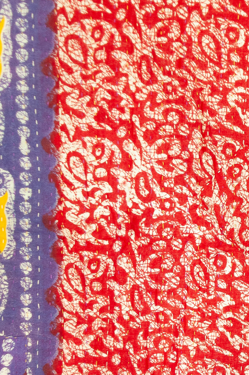 Santa Kantha Christmas Throw