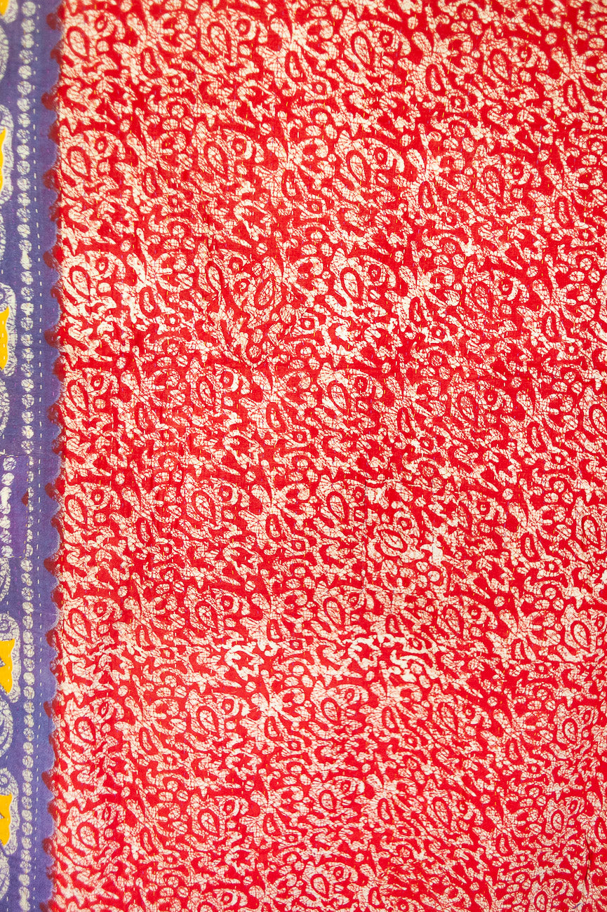 Santa Kantha Christmas Throw