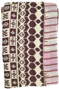Kantha Large Throw Blanket