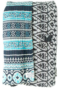 Kantha Throw Bed Quilt