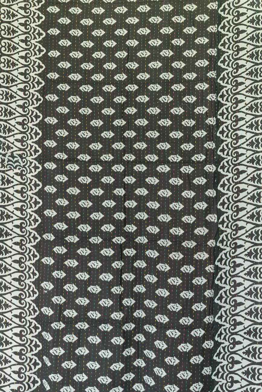 Seascape Kantha Throw