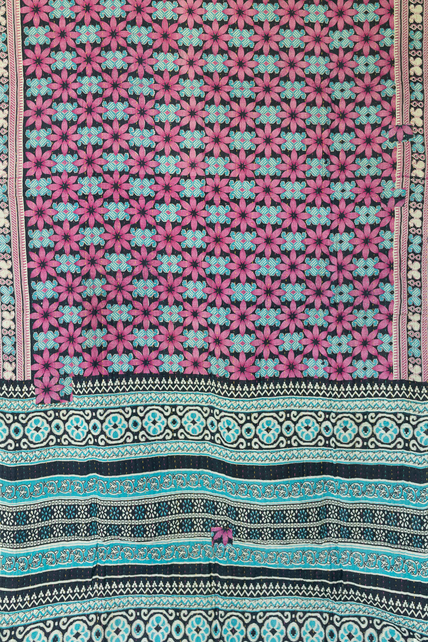 Seascape Kantha Throw