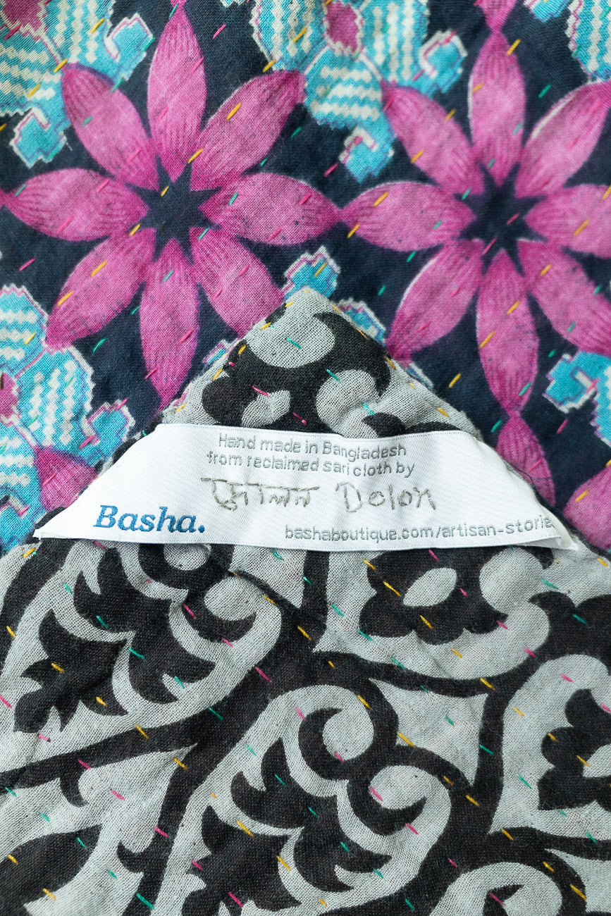 Seascape Kantha Throw