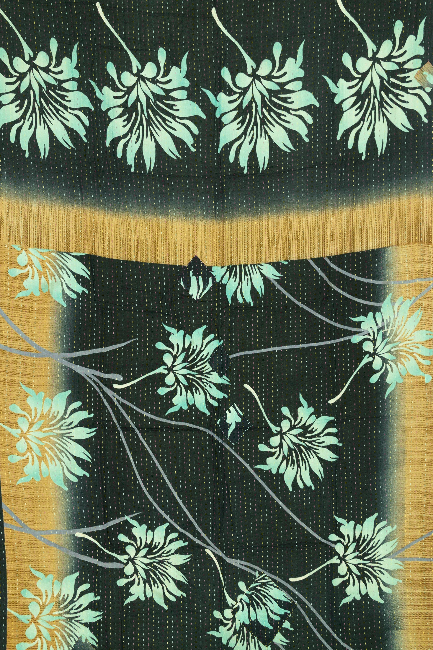 Seaside Kantha Throw
