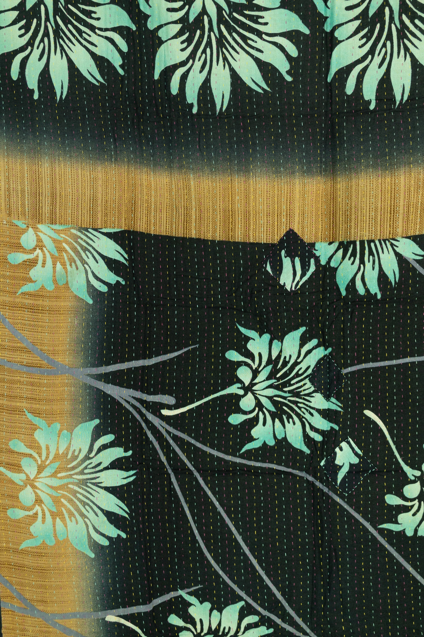 Seaside Kantha Throw