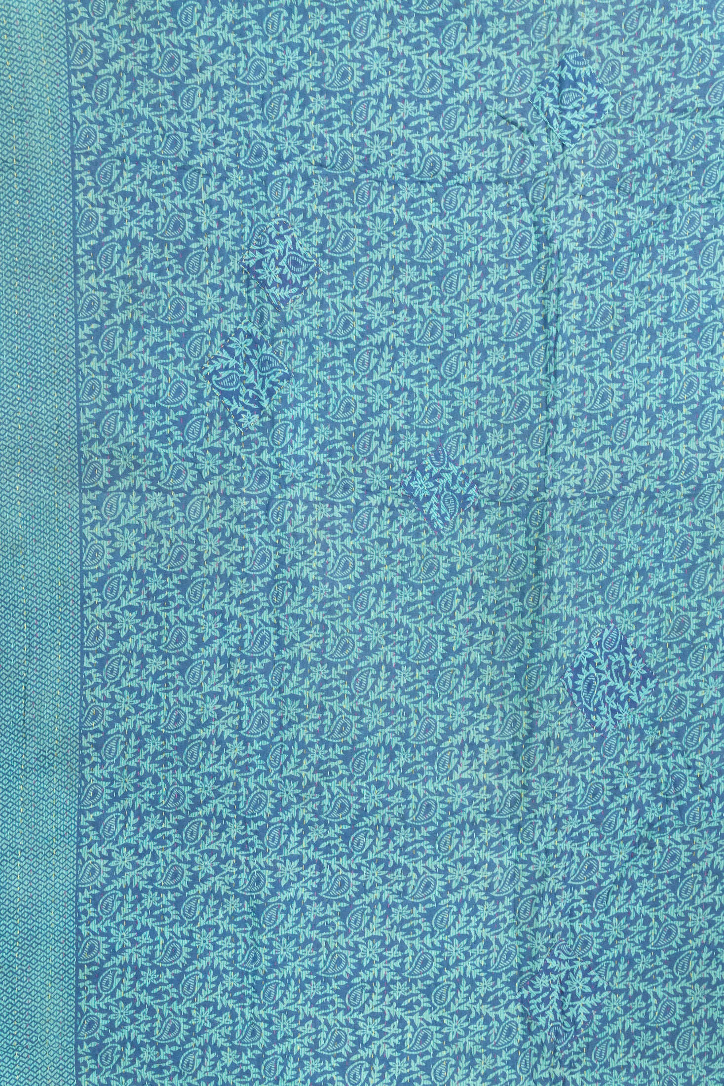 Seaside Kantha Throw