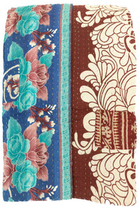 Kantha Large Throw Blanket