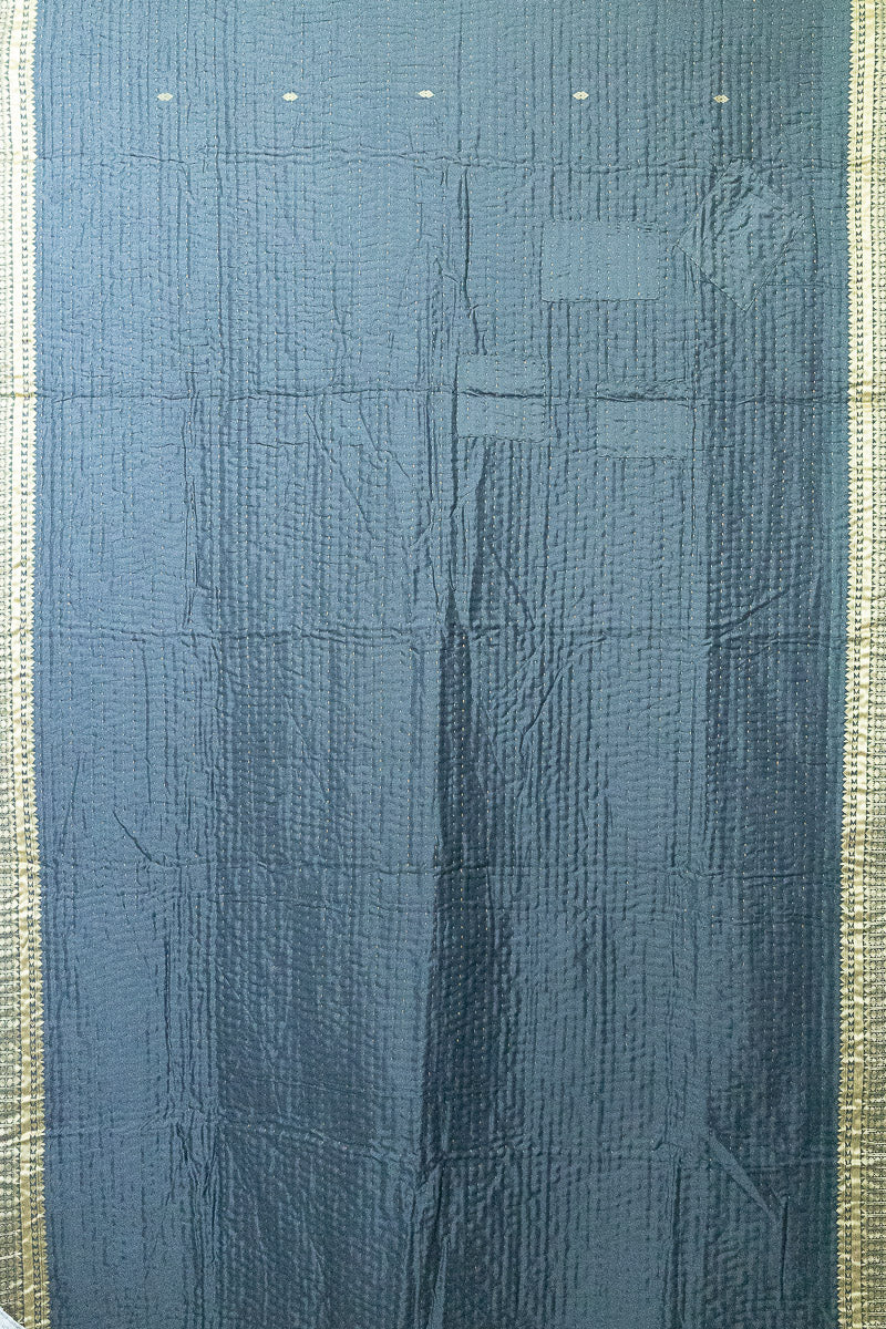 Serene Silk Blend Kantha Throw